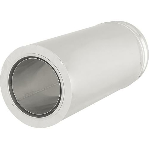 SEM Doppelwandiges Abgassystem Doppelfutterrohr, DN 160 kürzbar, Baulänge von 150-435 mm NEU