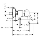 Hansgrohe wall-mounted shower mixer Metris chrome 31680000 NEW
