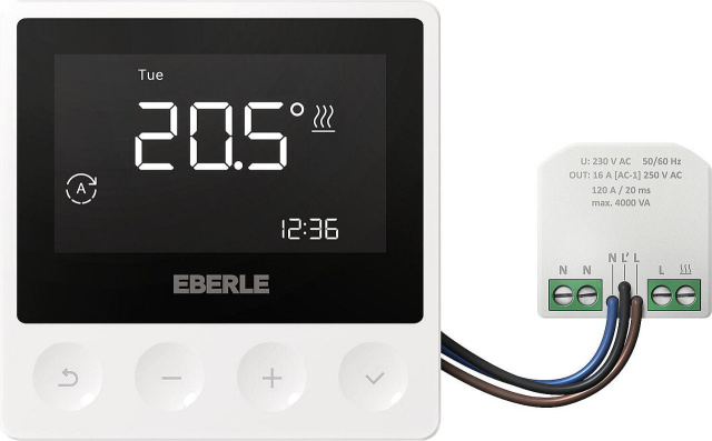EBERLE clock room thermostat ATR 4800-16, week-day holiday programme, max. 4A NEW