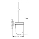 Grohe Ensemble brosse WC Essentials avec support mural chromé 40374001 NOUVEAU