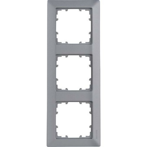 Siemens Cadre 80 mm triple, 222 mm x 80 mm aluminium métallisé / 1 pièce 5TG2 553-3 NOUVEAU