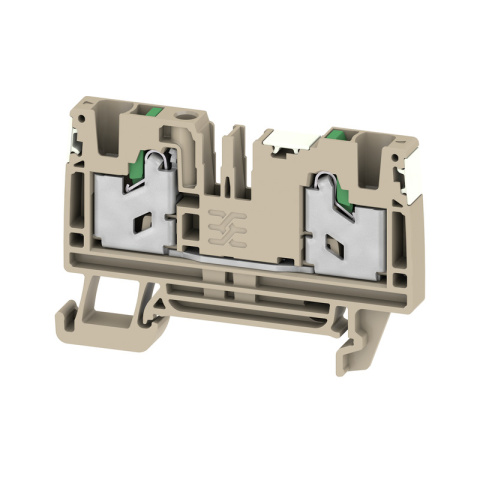 Weidmüller Durchgangs-Reihenklemme, SNAP IN, dunkelbeige S2C 4 DL NEU