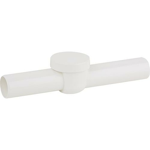 Wall pipe white ABS 40x270mm with backflow preventer New