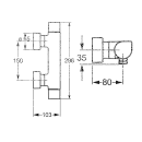 HA Brause Thermostat AP HANSATEMPRA 5841 STYLE chrom...