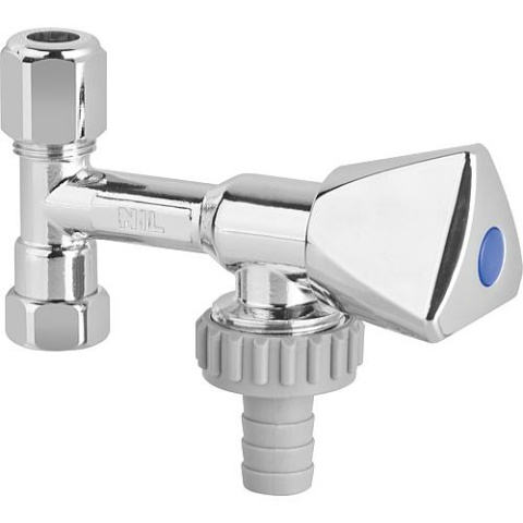 Nil Aufsatzventil DN12(3/8"")xDN20(3/4""), Messing verchromt NEU