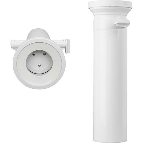 Sanitärtechnik Eisenberg PP Pieza de conexión WC, recta DN 100, bloqueador de abu ratamiento bloqueable, longitud 400 mm NUEVO