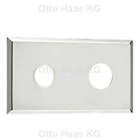 HAAS Abdeckplatte Edelstahl 180x100mm 2009 NEU