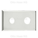 HAAS Abdeckplatte Edelstahl 180x100mm 2009 NEU