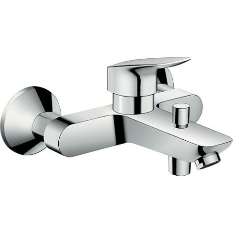 Hansgrohe AP-Wannenmischer Logis Ausladung 194 mm chrom mit C2 Kartusche NEU