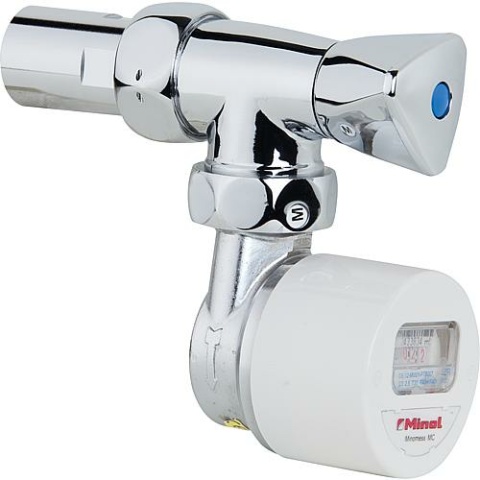 Zenner Ventilzähler Set Einstrahl bestehend aus Armatur, Kaltwasserzähler NEU