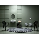 Evenes Emon glass flush plate - black, angular Actuation from the front (UP 189) NEW