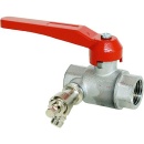 Ball valve heavy-duty model PN 20 R 11/2"" with drain in 1/4"" NEW