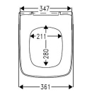 Hamberger Sanitary WC-Sitz EVENES enero SoftClose Take Off NEU