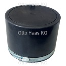 HAAS Anschlussmuffe, DN125 schwarz, inkl,Schlauchklemme...