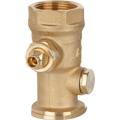 PAW termómetro válvula de bola TK DN32,F11/4""x11/4""IG"", toma derecha B9666 NUEVO