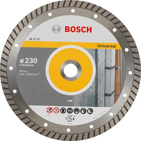 Bosch diamantzaag Universal Turbo Ø 230 x 22.23 x 2.5mm NIEUW