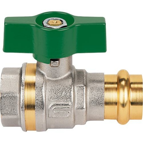 Effebi brass ball valve IG press fitting with wing handle 28 x 1"" NEW