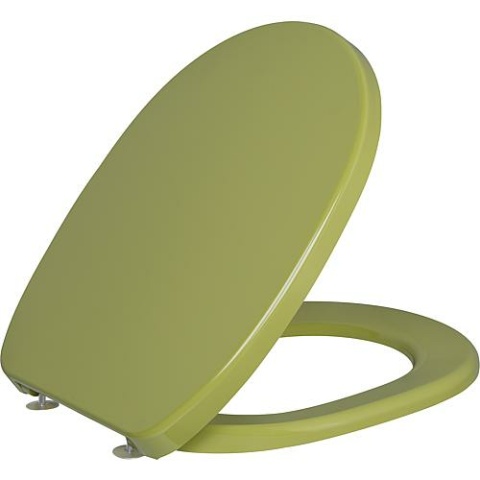 Asiento MKW WC Twist con bisagra de acero inoxidable verde musgo de Duroplast NUEVO
