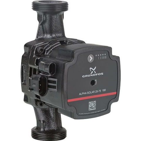Grundfos circulation pump Alpha Solar 25-75, DN25(1""), PN10, 230V, installation length 180mm NEW