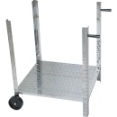 Pies móviles con estante intermedio, accesorios...