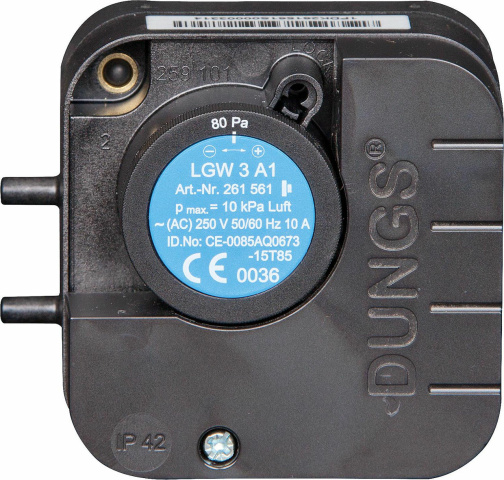 Międzywęzłowy presostat różnicowy LGW 3A1 0,8 mbar NOWOŚĆ