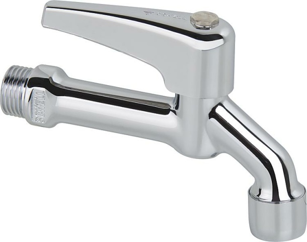 Valvola di scarico Schell con maniglia a leva e aeratore 1/2`` cromo 34250699 NUOVO