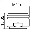 NEOPERL CASCADE SLC Zero Strahlregler K hellgrau, M24X1,...