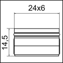 NEOPERL Rechteckstrahlregler 24x6mm 02328290 NEU