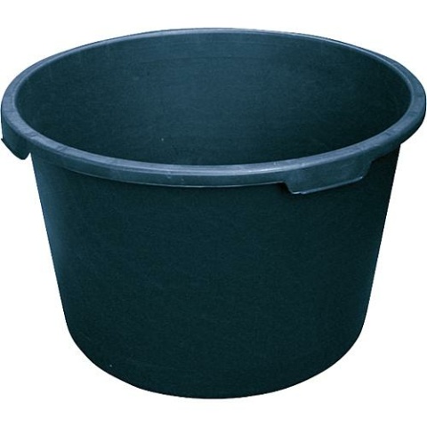 GreenLife Secchio da mortaio 90 litri nero, bordo largo, PU = 3 pezzi NUOVO