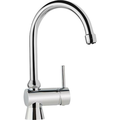 KWC Mitigeur dévier Kuri Basic bec pivotant saillie 190 mm chromé 11965 Z 001 C NOUVEAU