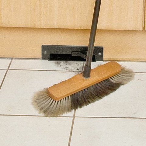 Fawas plinth inlet nozzle black plastic with installation set 49 NEW