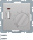 Berker temperature controller, aluminium/lacquered, with normally closed contact 20306084 NEW