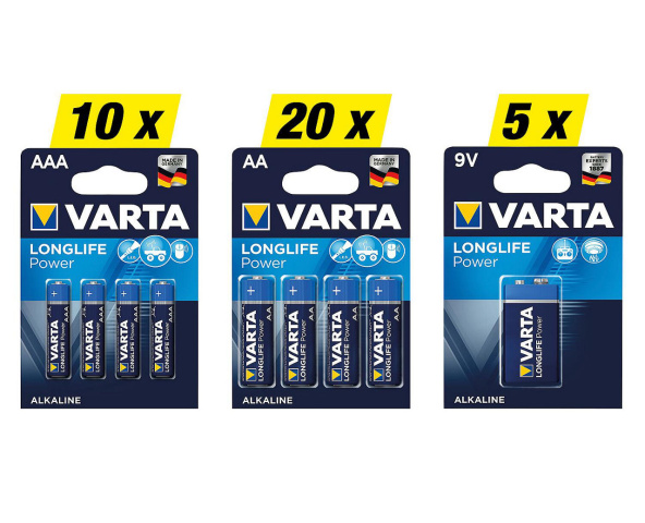 Batterien-Set Varta High Energy,125-teilig NEU