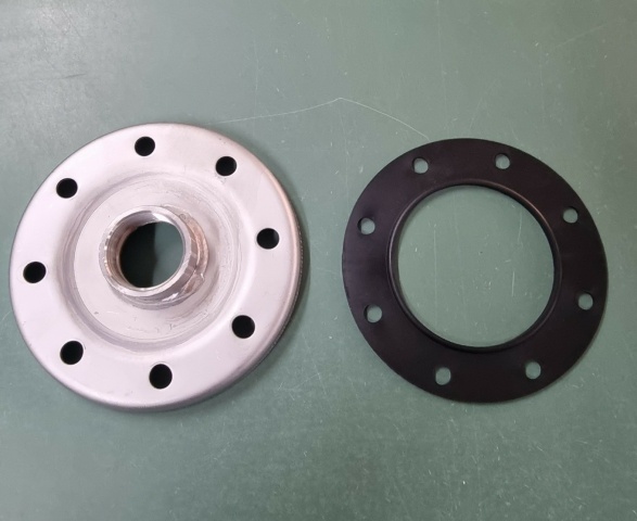 TML Flanschplatte mit Dichtung Edelstahl 180 mm Muffe DN 40 (1 1/2``) NEU