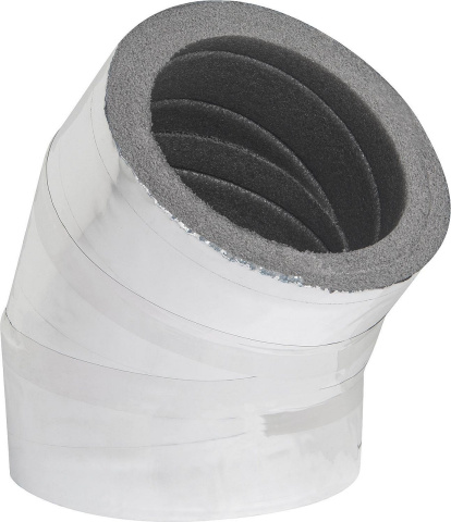 Isoflexa Dämmbogen 45°, DN100 mit Alubeschichtung, 20mm Wandstärke NEU