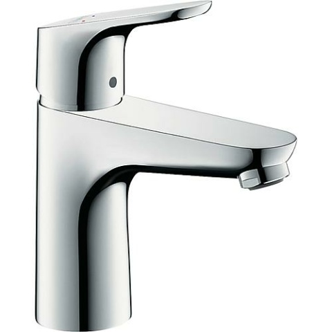 Hansgrohe basin mixer 100 Focus projection 119 mm chrome without pop-up waste 31517000 NEW