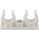 Pipe clip double 14/15mm PU 100 NEW