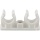 Pipe clip double 14/15mm PU 100 NEW