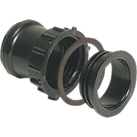 Kessel Kessel-Zulaufstutzen DN 50 39005 ABS, mit Dichtung und Gewindering 39005 NEU