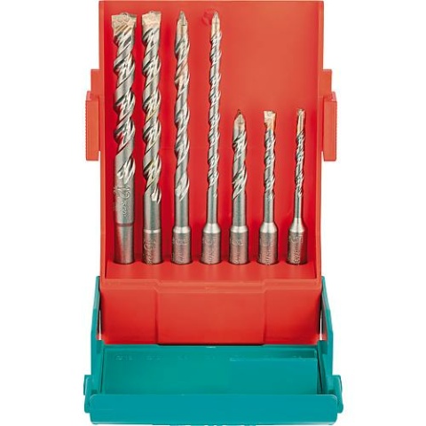 Heller hammer drill HELLER® 7-piece BIONIC Pro with SDS-Plus chuck Ø 5/6/6/8/8/10/12 mm NEW