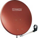 Schwaiger 78cm Offset Antenne Aluminium Ziegelrot RAL...