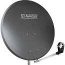 Schwaiger 78cm Offset Antenne Aluminium Ziegelrot RAL...