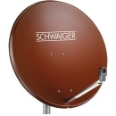 Schwaiger 75cm Offset Antenne Aluminium Hellgrau RAL 7035 SPI988.0 NEU