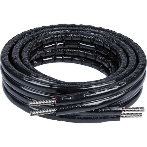 Water Way Solar-Spiralrohr 2 in 2 DN15, 20m mit Isolierung und Fühlerkabel NEU