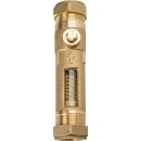 Flow meter compression fitting 22mm flow rate 8-28l/min NEW