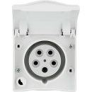 PCE CEE surface-mounted socket outlet 32A, 5-pin, IP44 NEW