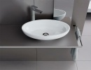Evenes WC da appoggio di design CILLA LxAxP: 510x127x300 mm minerale fuso bianco NUOVO
