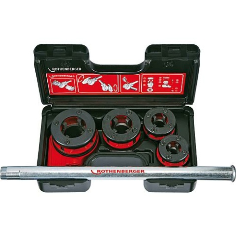 Machine à fileter Rothenberger Super Cut-Set BSPT R 1/2""" en coffret - 1 1/4 "" en coffret 070781X NOUVEAU