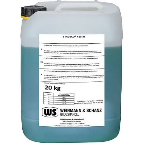 Weinmann & Schanz Kühlsolekonzentrat Staubco Heat N, 20Kg NEU