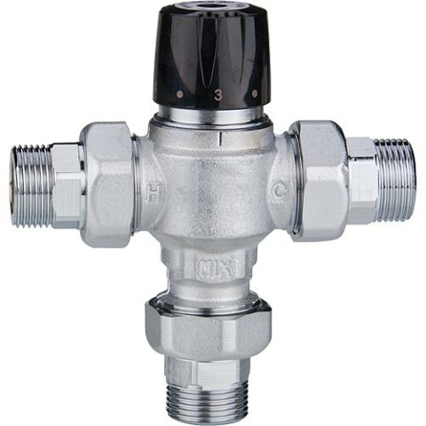 Easyflow Brauchwassermischer Mix 799, 30-65°C, Kvs 5, DN32 (1 1/4"") AG, inkl. Verschraubung NEU